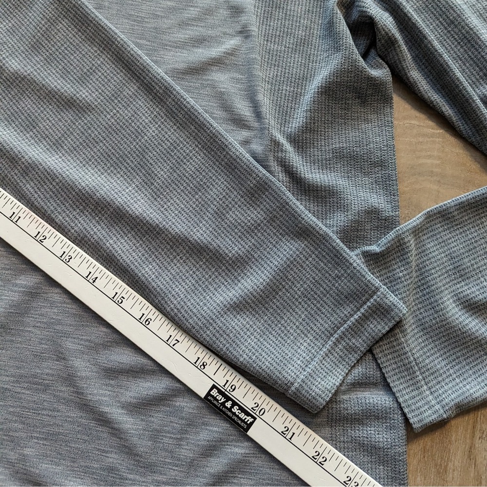 Under Armour Mens XXL Textured Gray 1/4 zip pullover long sleeve - Picture 6 of 7